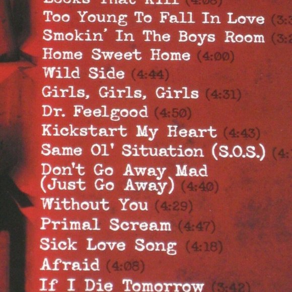 Motley Crue Greatest Hits 2-LP ~Exclusive Colored Vinyl (Crimson Smoke) ~Sealed! - Picture 3 of 3